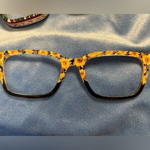Sunflower Patterned Women's Glasses
